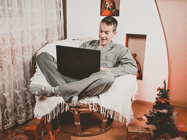 A split-screen image showing a young professional working on a laptop in a cozy home setting on one side, and the same person enjoying outdoor activities (hiking, biking) on the other side, illustrating work-life balance.