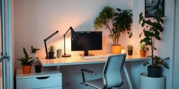 Ergonomic desk setup for small apartments: maximize comfort