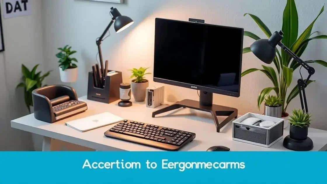 Essential accessories for an ergonomic workspace