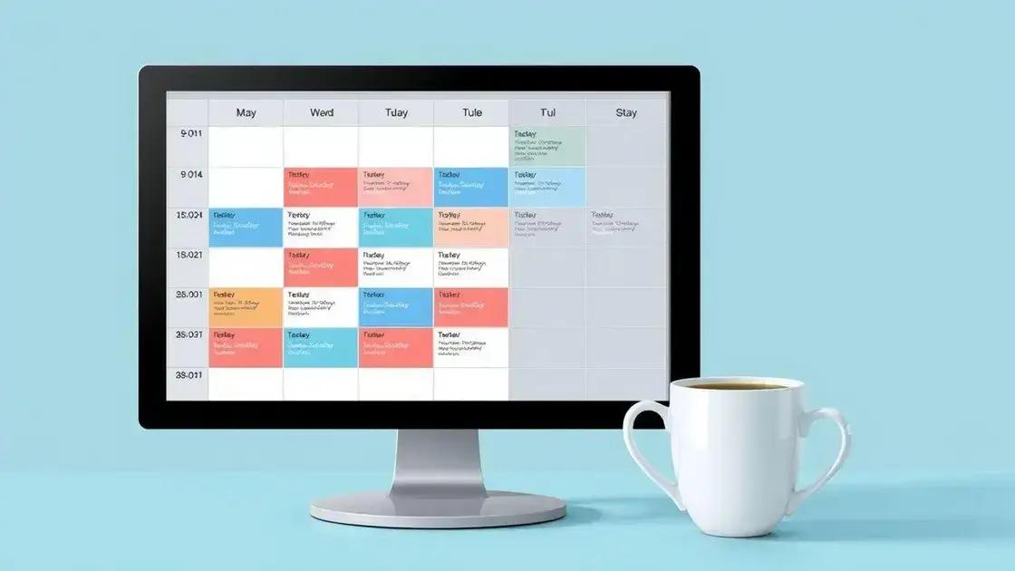 Setting up your ideal schedule