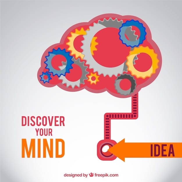 A digital illustration showcasing a brain with gears turning, symbolizing the process of overcoming mental blocks and boosting productivity.