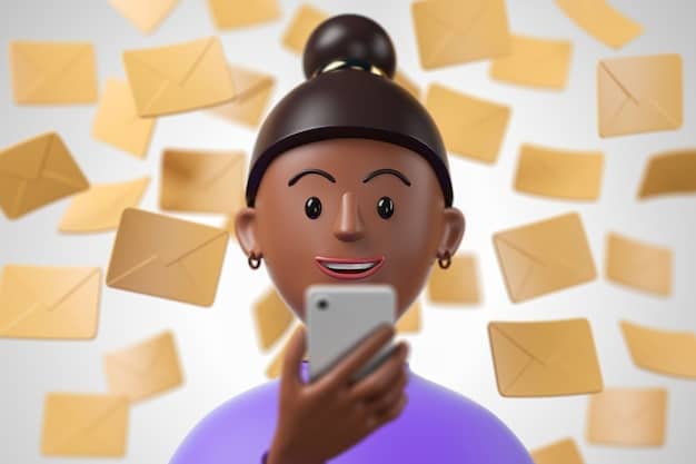 A visual representation of a person juggling multiple email icons, phone notifications, and sticky notes, symbolizing the overwhelming feeling of multitasking due to email overload.