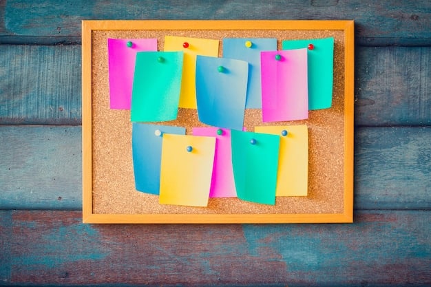 A Kanban board with different columns (To Do, In Progress, Done) and colorful sticky notes representing tasks. Each tasks includes assignee, priority, and deadline.
