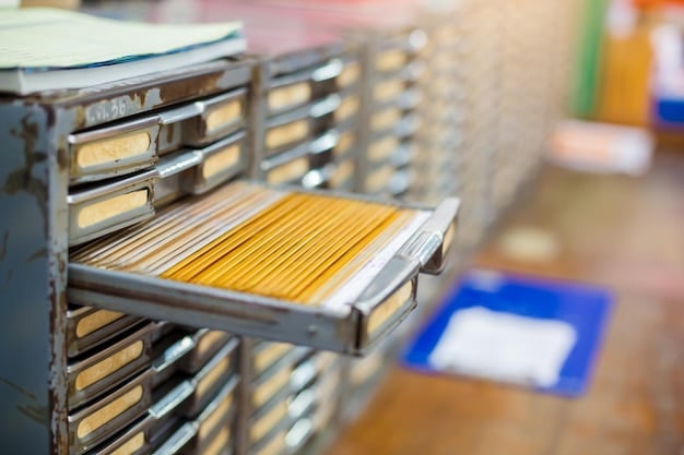 A close-up shot of a well-organized filing system with labeled folders for different types of business expenses and tax documents.