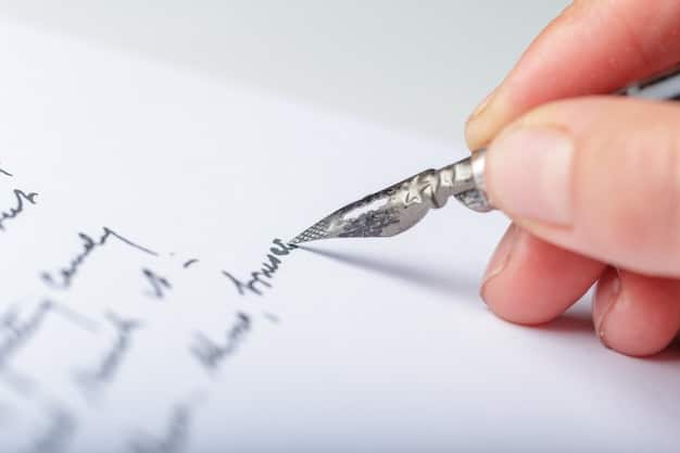 A hand holding a pen and signing a copyright registration form, emphasizing the importance of formal IP protection.
