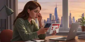 Freelancer stressed about overdue payments, reviewing legal strategies on her laptop.