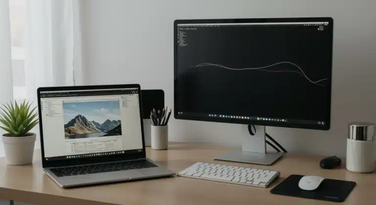 Organized digital workspace for deep work productivity