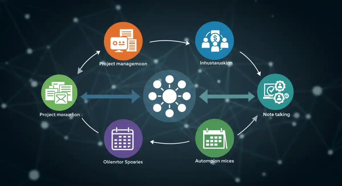 Seamless data flow between five integrated productivity applications
