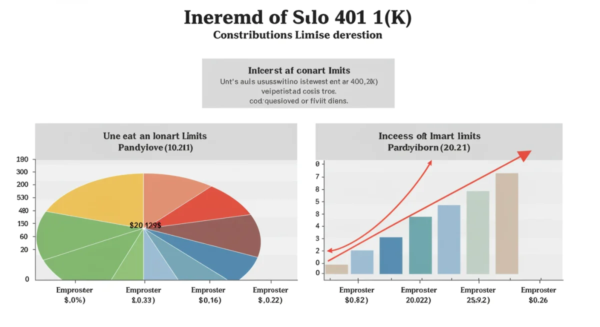 Infographic showing Solo 401(k) contribution limits and breakdown for 2026