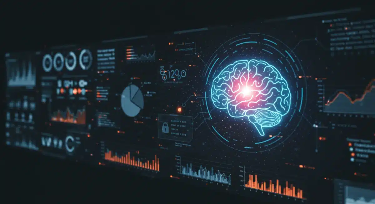 AI-powered data security system actively monitoring and neutralizing threats