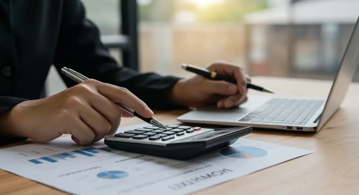 Person calculating tax savings for an LLC