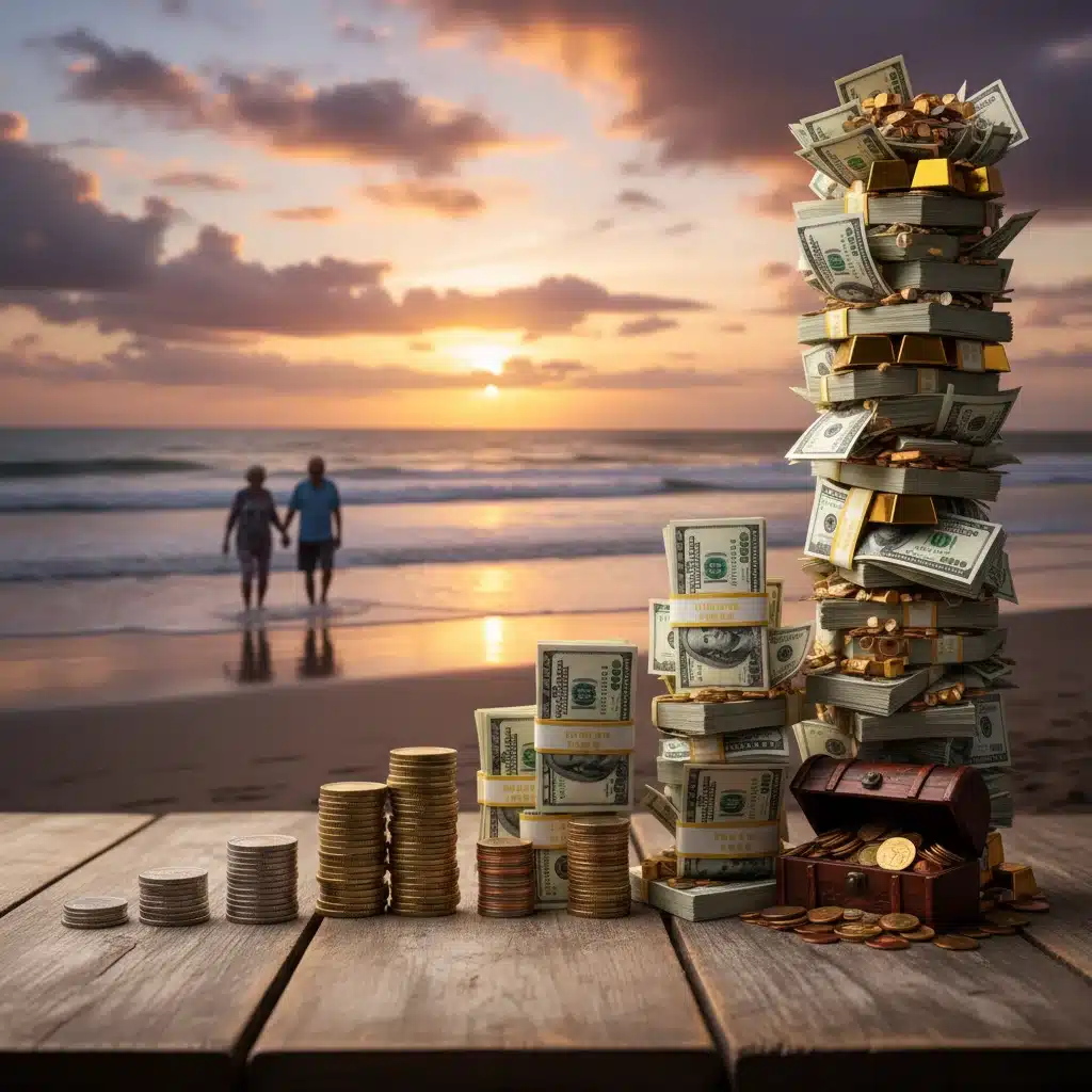 Visualizing long-term growth of Solo 401(k) investments