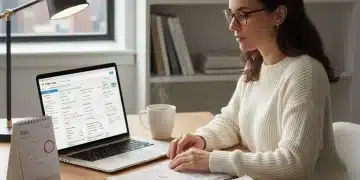 Freelancer reviewing 2026 tax documents for business expense write-offs