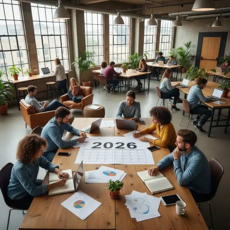 Freelancers preparing for 2026 tax law changes with financial documents