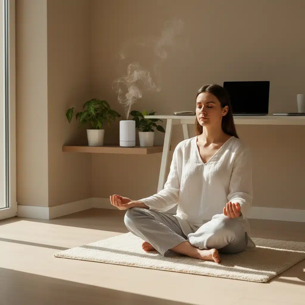 Individual practicing mindfulness meditation for mental clarity and stress reduction.