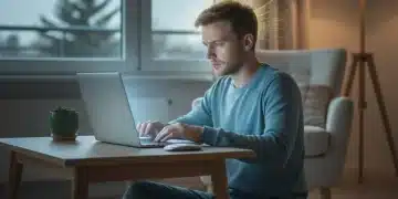 Person deeply focused on a single task on a laptop, symbolizing enhanced productivity.