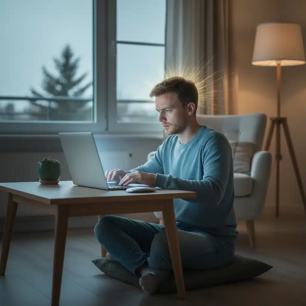 Person deeply focused on a single task on a laptop, symbolizing enhanced productivity.