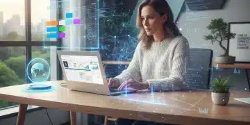 Remote worker mastering time blocking with advanced digital calendar and productivity tools in 2026.