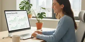 Automating Freelance Finances 2026: Save 10 Hours Monthly on Bookkeeping Freelancer smiling at laptop showing automated financial dashboard