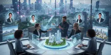 Beyond Zoom: Top Collaboration Platforms for US Remote Teams in 2026 Futuristic remote team collaborating seamlessly with advanced digital tools