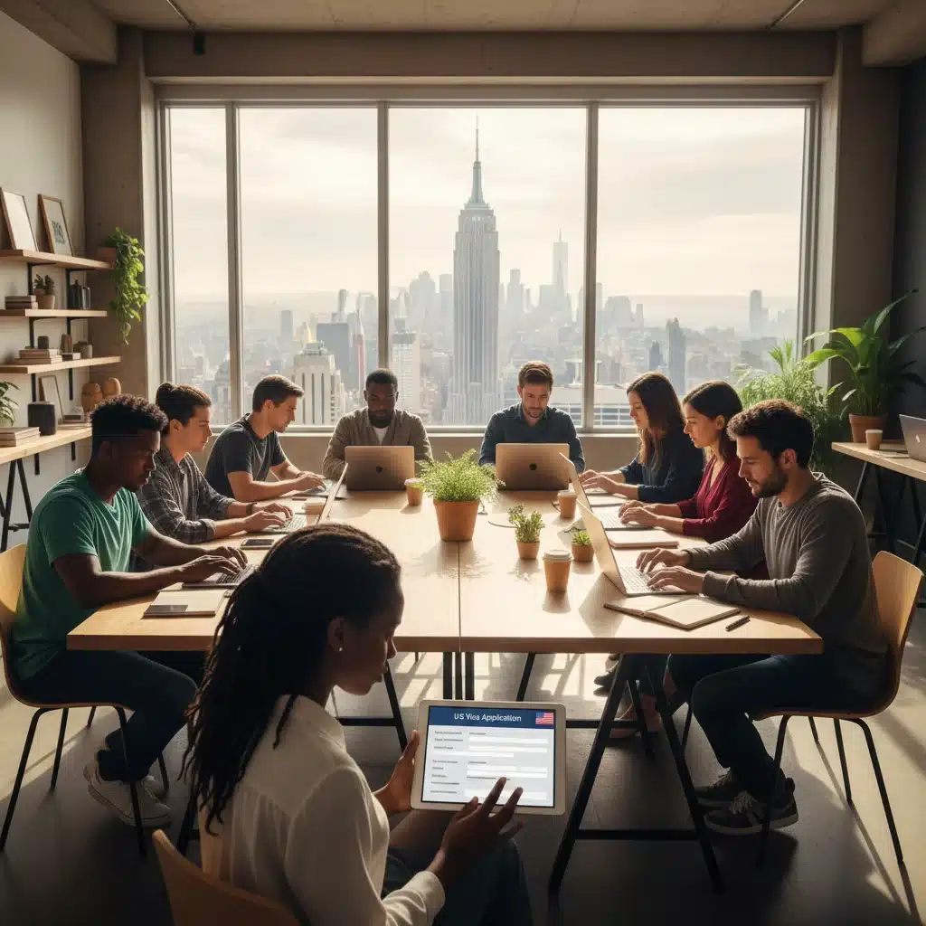 Digital nomads navigating complex US visa regulations for remote work in 2026