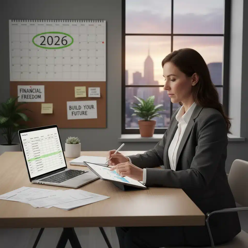 Freelancer proactively managing finances to prevent payment delays in 2026