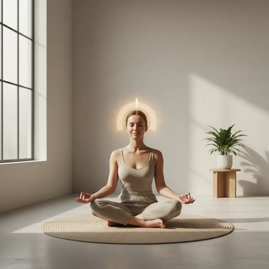 Person meditating, achieving deep, sustained focus and mental clarity.