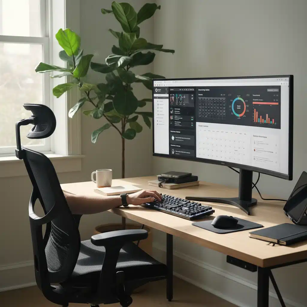 Optimized ergonomic remote workspace for deep work